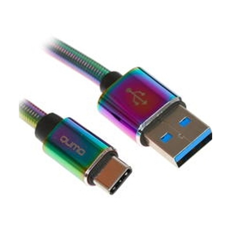 Qumo type c. Кабель qumo usb 3.0 - type c. qumo usb type  type 3.0 rainbow. кабель тайп си металлической оплетке. шнурок тайп си.